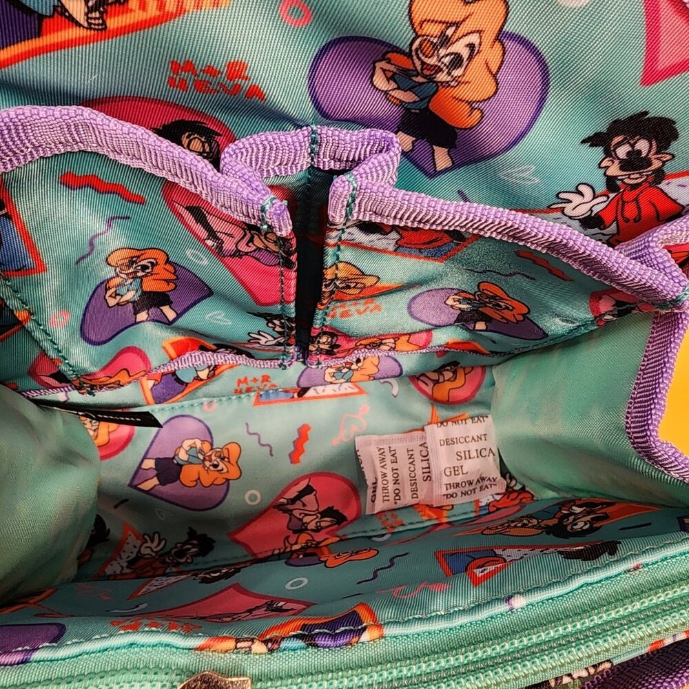 Disney Goofy Movie Max & Roxanne Heart Mini Backpack Organizer Insert NEW - Picture 7 of 8
